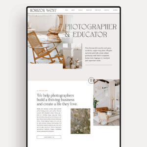 Horizon West website homepage mockup