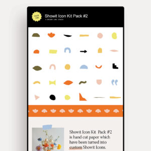 Showit Icon Kit 2 mockup in browser