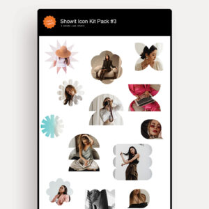 Showit Icon Kit 3 add on mockup in browser