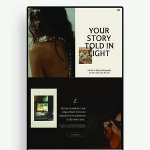 Embrie Showit Template for Photographers