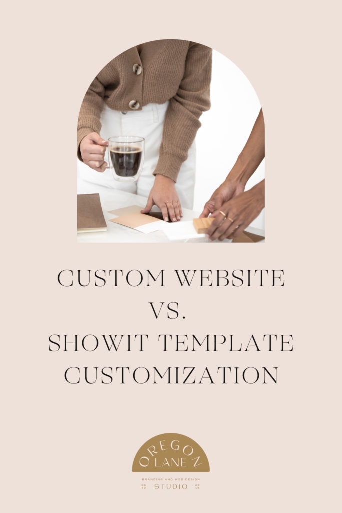 showit template vs custom website